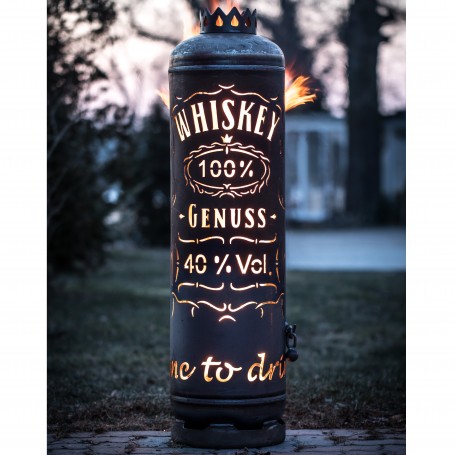Feuerstelle Whiskey Hergestellt Aus Einer Gasflasche Jmfeuer